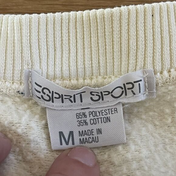 Vintage Women's Esprit Crewneck Sweatshirt Geometric Print - Picture 8 of 9